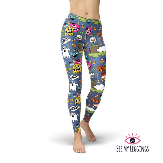 Discover Comic Printed Workout Leggings