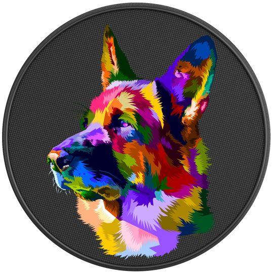 Discover Colorful German Shepherd Spare Tire Cover