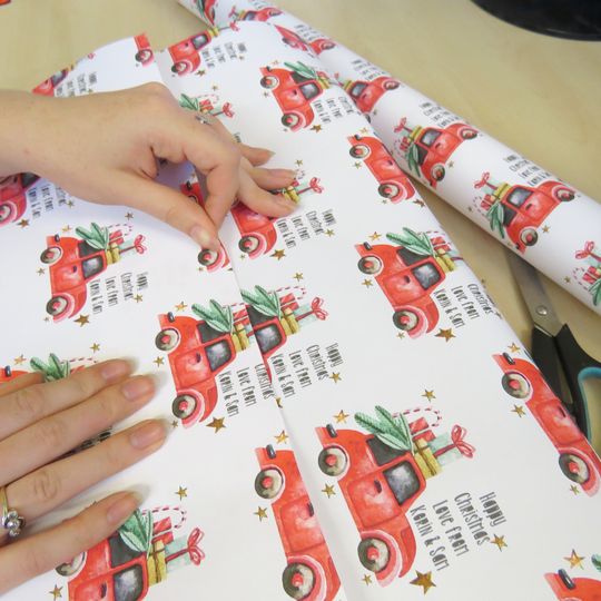 Discover Vintage Car Gift Wrap Christmas Car Wrapping Paper