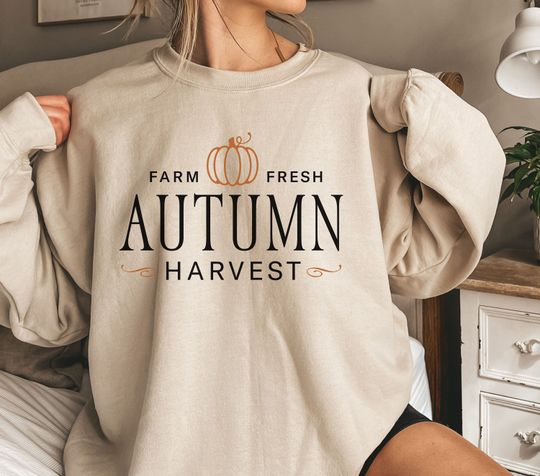 Discover Farm Fresh Autumn Harvest sweatshirt | Fall sweatshirt