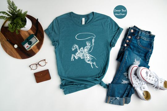 Discover Skeleton Cowboy Shirt