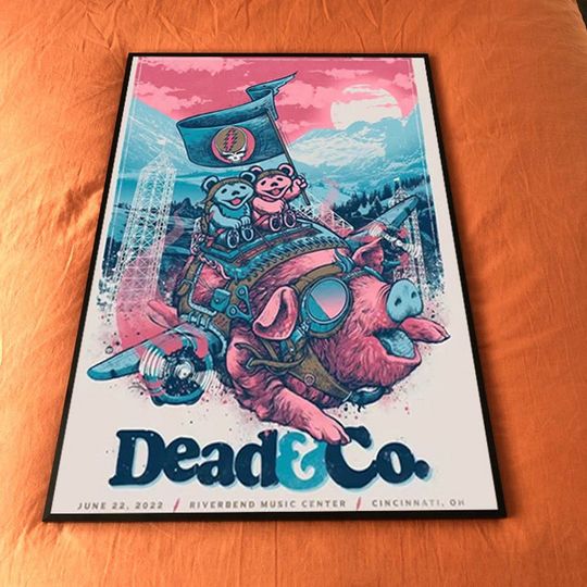 Discover 2022 Dead and Company Tour Poster, Dead And Co Tour Poster