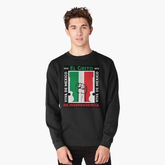 Discover Mexican Independence Day September, Mexican Pride Pullover Sweatshirt