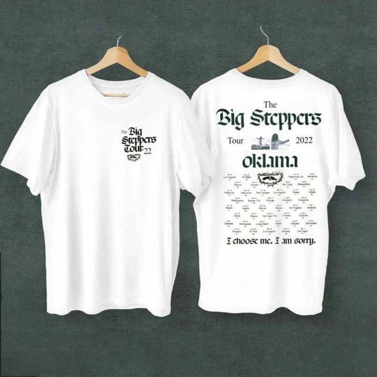 Discover The Big Steppers Tour Okalama 2022 T-Shirt, Vintage Kendrick Lamar, The Big Steppers Tour 2022
