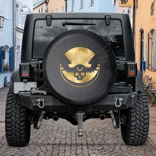 Discover Celestial Skull Tire Cover | Spare Tire Cover