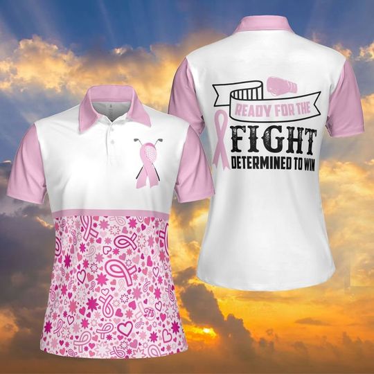 Discover Pink Ribbon Awareness Polo Shirt