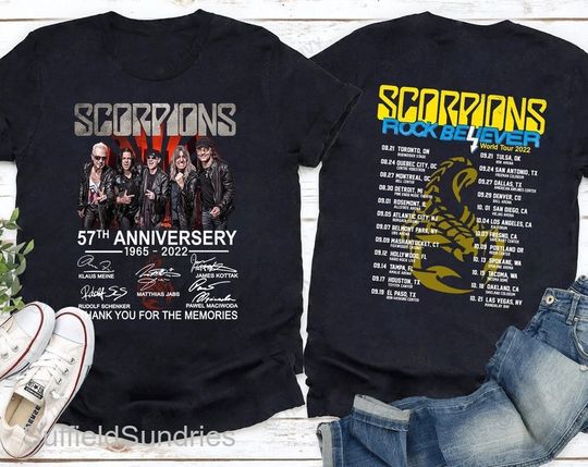 Discover Scorpions Rock Believer Tour 2022 Shirt