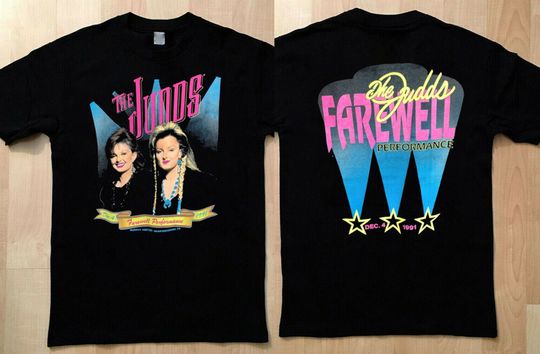 Discover Vintage 1991 The Judds Farewell Performance Tour Concert T-Shirt, The Judds Shirt