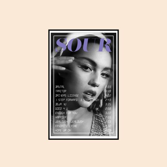 Discover Olivia Rodrigo 2022 Sour Tour Poster