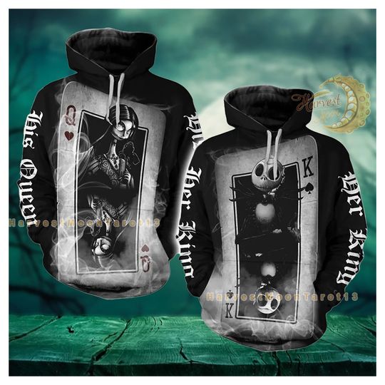 Discover Her King His Queen Couple 3D Hoodie