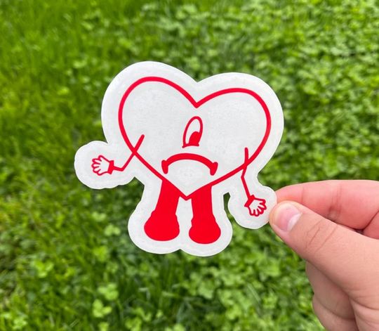 Discover Bad bunny Sad heart Decal, Bad Bunny Decal,Un Verano Sin Ti  Sticker