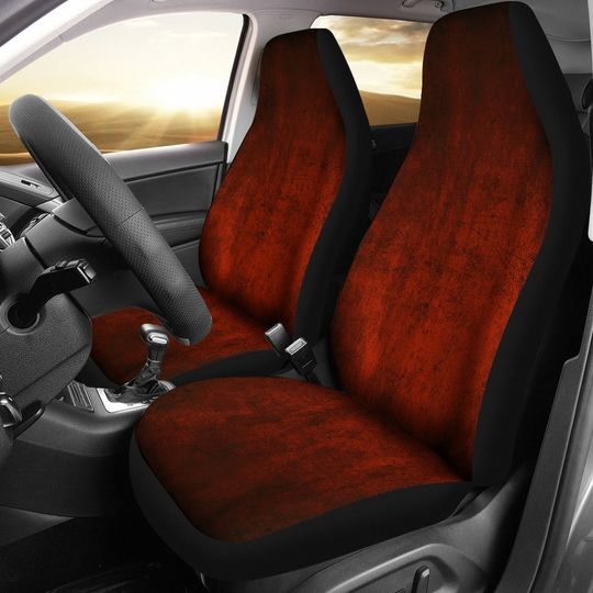 Discover Red Grunge Car Seat Covers