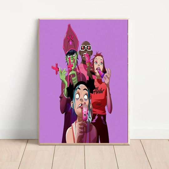 Discover Gorillaz Fall Tour 2022 Poster North America Tour Poster