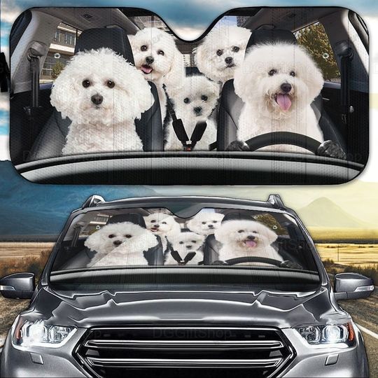 Discover Bichon Fris Family Car Sun Shade, Bichon Fris Gifts