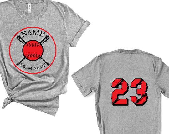 Discover Baseball Custom Name T Shirt