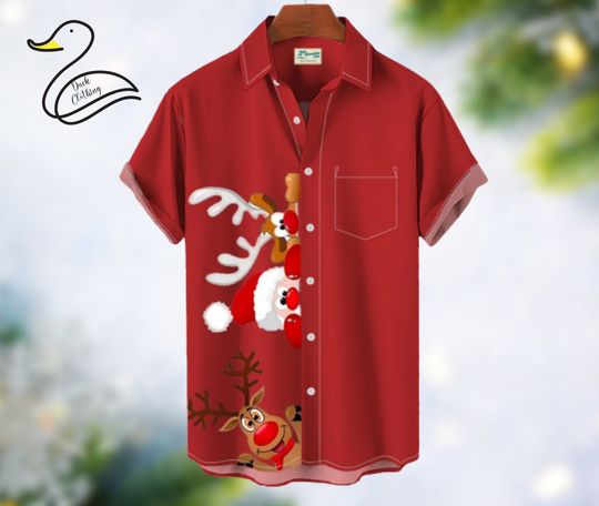 Discover ChristmasMen's Christmas Hawaiin Shirt