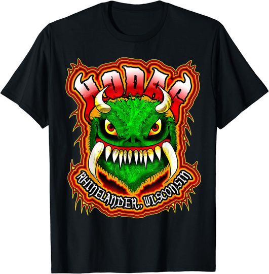Discover Hodag Rheinlander Wisconsin Monster Cryptozoology Creature T-Shirt