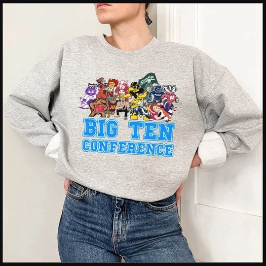 Discover Big Ten Conference Vintage Sweatshirt - Big 10 Conference Sweatshirt