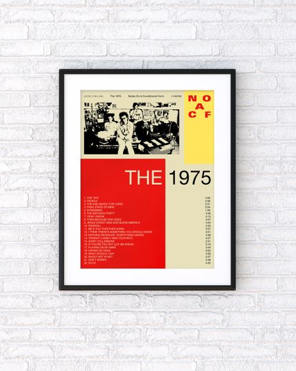 Discover The 1975 | Notes On A Conditional Form Album | Digital Poster Print [DIGITAL DOWNLOAD]