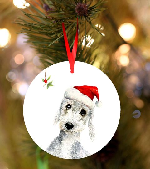 Discover Bedlington terrier Ceramic Ornaments