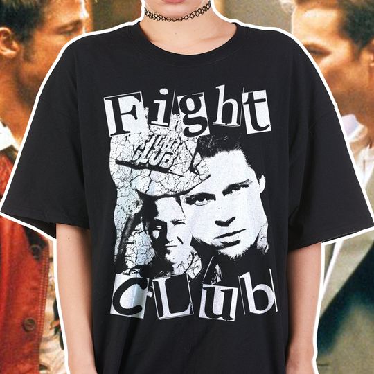 Discover Fight Club Shirt Brad Pitt Edward Norton | Classic Movie