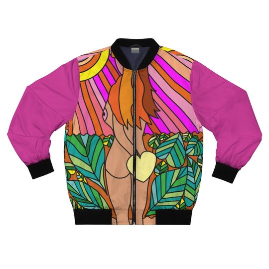 Discover Women In the Sunrise Hippie Jacket, Unisex Colorful Pop Art Bomber Jacket