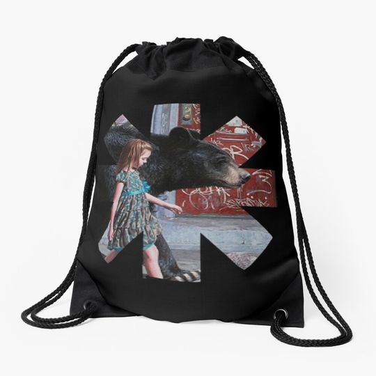 Discover girls chilli and bear Drawstring Bag