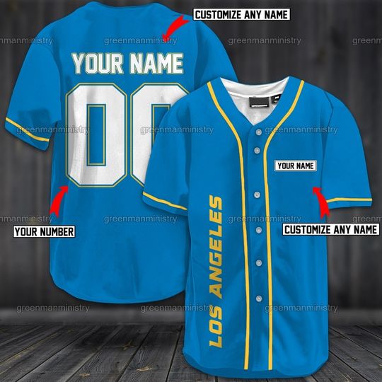 Discover Los Angeles Baseball Shirt, Los Angeles Personalized Jersey, Custom Name And Number