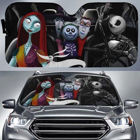 Discover Nightmare Before Christmas Car Sunshade