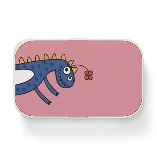 Discover Dinosaur and Flower Bento Lunch Box