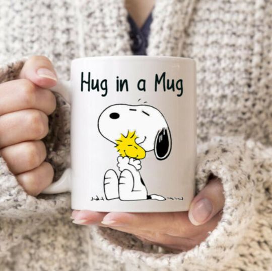 Discover Dog Mug Snoopy hug in a mug cute woodstock birthday