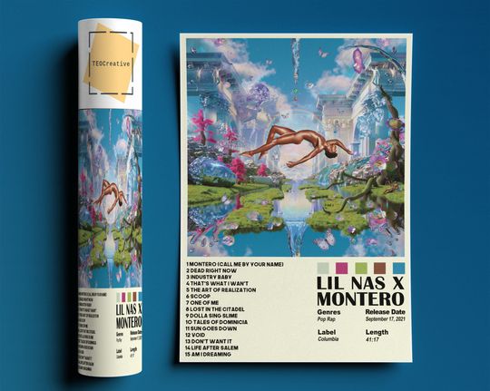 Discover Lil Nas X Poster, Montero Poster, Lil Nas X Montero Poster