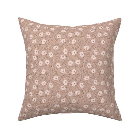 Discover Rustic Floral Throw Pillow