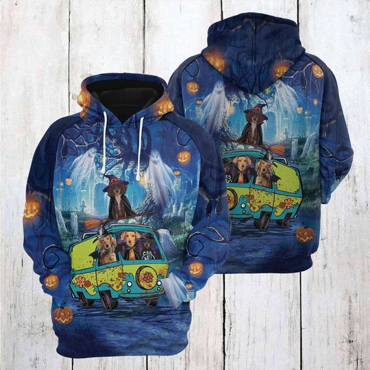 Discover Dachshund Halloween 3D Hoodie