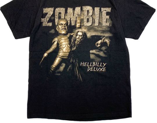 Discover Vintage Rob Zombie T-Shirt Hellbilly 1998 1999 Tour Rock Band Large
