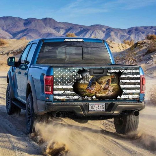Discover Fishing America Truck Beg Decal