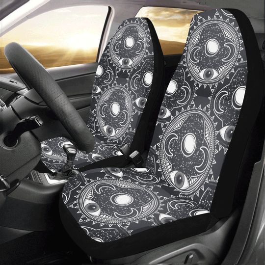 Discover Mandala Moon Sun Car Seat Covers