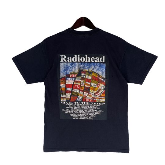 Discover VINTAGE RADIOHEAD experimental rock band / Hail to the Thief album thom yorke 2003 tee shirt