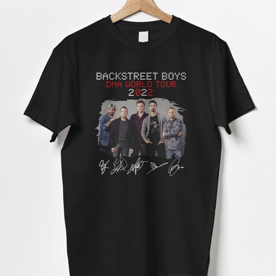 Discover Backstreet Boys Shirt, Backstreet Boys Dna World Tour 2022 Signature T-Shirt, 2022 Music Festival Shirt