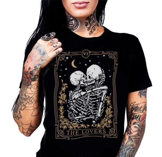 Discover The Lovers Tarot Card Deck T-Shirt