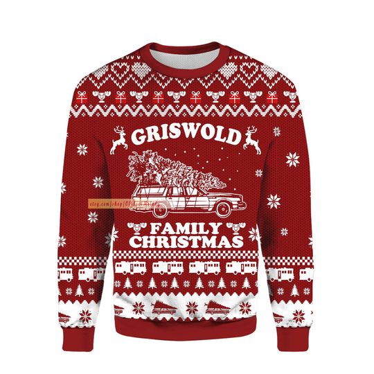 Discover Griswold Family Christmas Party We're Gonna The Happiness Christmas Ugly 3D Sweater