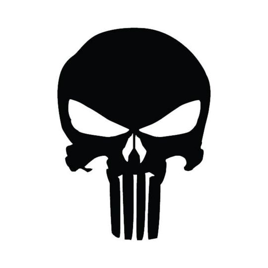 Discover 416 - Punisher Any Size or Color Custom Cut Sticker