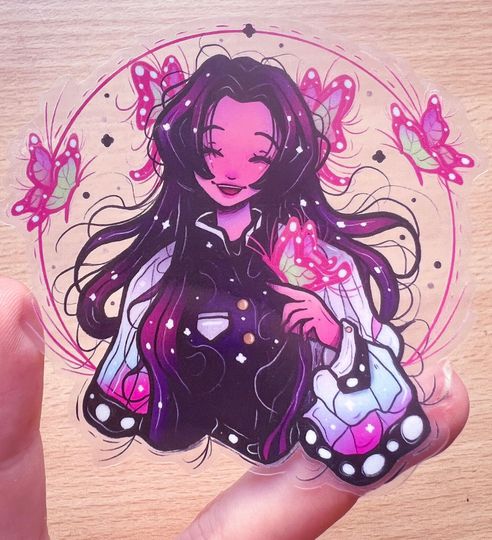 Discover Butterlfy Sister Transparent Sticker