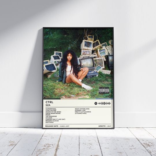 Discover SZA Ctrl Album Poster / Music Poster