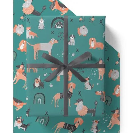 Discover Multipack Dog Eco Friendly Wrapping Paper