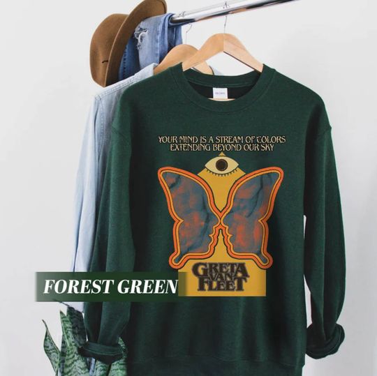 Discover Greta Van Fleet Sweatshirt, Light My Love Lyric Sweatshirt