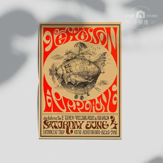 Discover 1966 Jefferson Airplane Poster