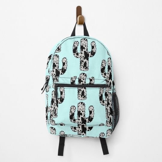 Discover Cow Print Cactus Backpack