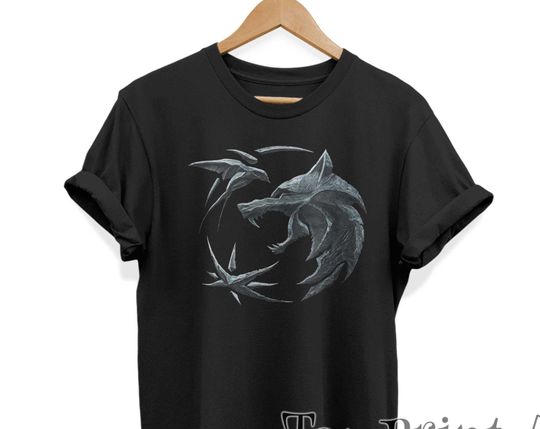 Discover Funny The Witcher Logo Geralt T-Shirt