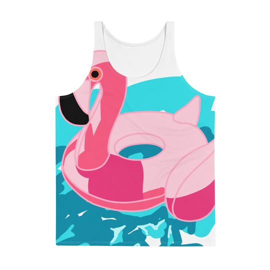 Discover Blow Up Flamingo Tank Top/3D tank top